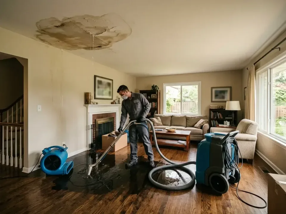 attic-pipe-burst-ceiling-drip-008 — frequently asked questions, Water Damage Restoration & Carpet Care in Lake Land'Or, VA